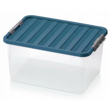 Clipbox Tároló doboz 38L 52x36,5x26cm Clippes tetővel 1605
