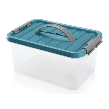Clipbox Tároló doboz  5,0L 29x19x14cm fogantyúval, Clippes tetővel 1631