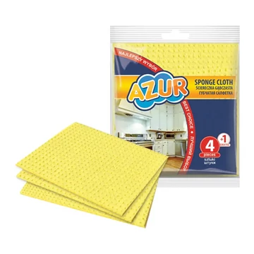 Háztartási kendő szivacsos 4+1db AZUR 2406