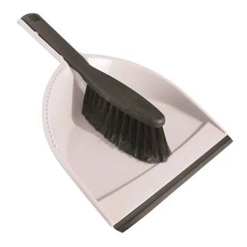 Szemeteslapát gumi éllel + kefe ECO NATURAL 6216
