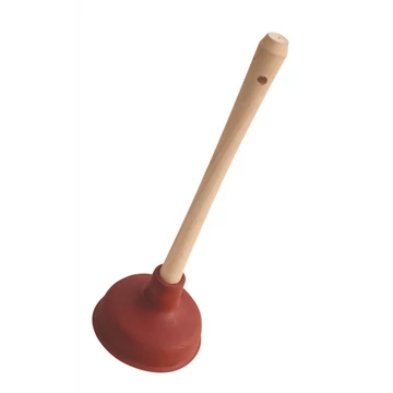 WC, Lefolyótisztító, duguláselhárító pumpa fa nyél 097110