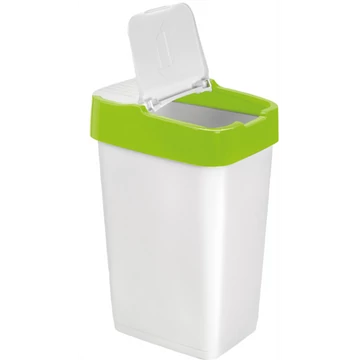Szemetes billenős 18L 29x23x43cm Push Up 1340-zöld