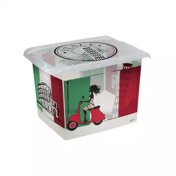 Fashion-Box Tároló doboz 20,5L 39x29x27cm Italy 1554099