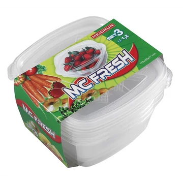 Mc Fresh Ételtároló 3 x 1,2L 17,5x16,5x7,7cm 1807