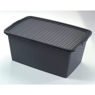 Intrigobox Tároló doboz 40L 59x39x26cm tetővel 4512