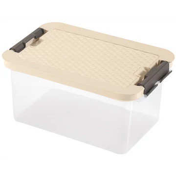 Clipbox - Rattan Tároló doboz 8,0L 34x23x16cm Clippes tetővel 4602
