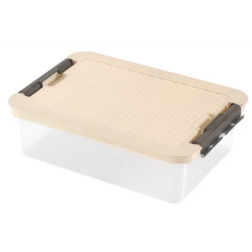 Clipbox - Rattan Tároló doboz 9,0L 40x29x11cm Clippes tetővel 4603