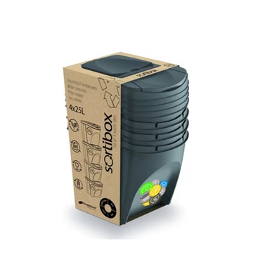 Szemetes Szelektív 4 x 25L 29,3x39,2x33,5cm Sortibox IKWB25S4-405U