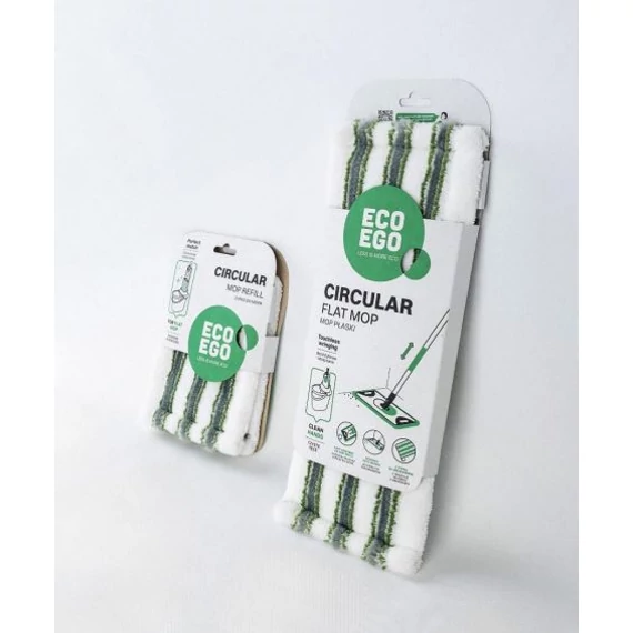 MOP lapos szögletes + teleszkópos nyél CIRCULAR Eco Ego 8192