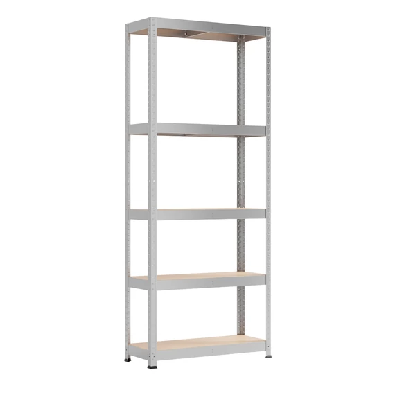 FÉM polc GALVANIZÁLT 5 polcos HDF 180x75x30cm 