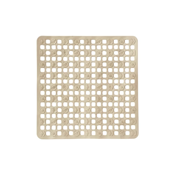 Négyzet alakú csúszásgátló környezetbarát termoplasztikus gumiból, 545x535x4 mm. SZÜRKE TDQ5454TO/12
