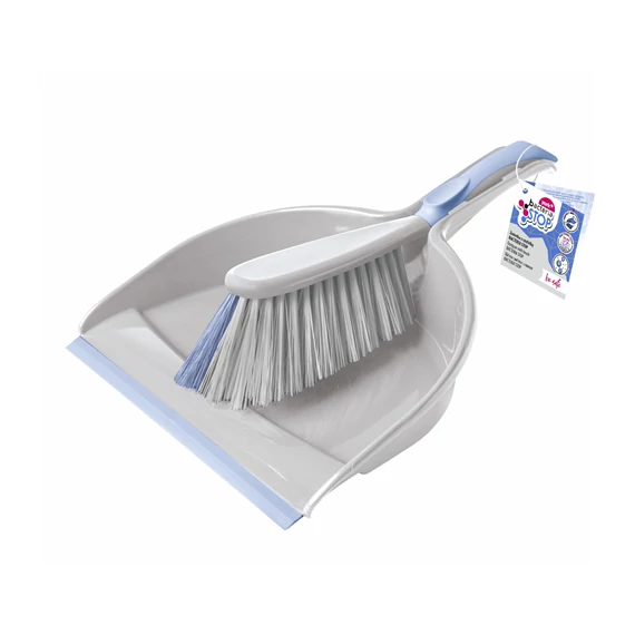 Szemeteslapát gumi éllel + kefe BACTERIA STOP 6207
