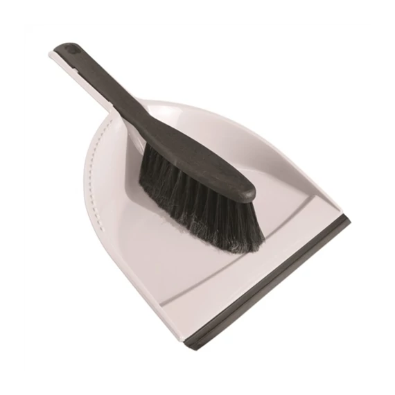 Szemeteslapát gumi éllel + kefe ECO NATURAL 6216