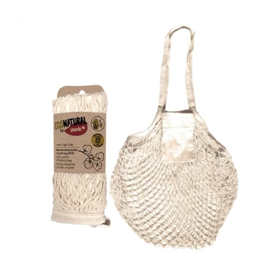 Bevásárló szatyor pamut 45x35 cm Max. 6 kg ECO NATURAL Cotton 9906