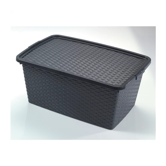 Intrigobox Tároló doboz 40L 59x39x26cm tetővel 4512