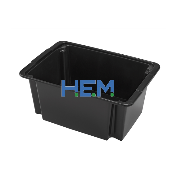 Boxmania Tároló doboz 5,0L 29,5x19x12,5cm fekete 5101