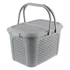 Kép 2/2 - Picnic kosár "rattan" 28L 35x46x28,5cm SZÜRKE 1065913000000-2