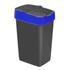 Kép 2/4 - Szemetes billenős 60L 40x33x67cm Push Up Fekete 1345-kék