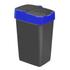 Kép 2/3 - Szemetes billenős 60L 40x33x67cm Push Up Fekete 1345-kék