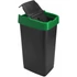 Kép 3/4 - Szemetes billenős 60L 40x33x67cm Push Up Fekete 1345-zöld