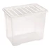 Kép 2/2 - Quasar Tároló doboz 80L 60x40x43cm tetővel 1685-2