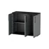 Kép 2/2 - Szekrény polipropilén 3 ajtós alacsony SZÜRKE acélzsanérokkal, polccal1020x370x840 mm P101/B-2