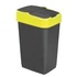 Kép 4/4 - Szemetes billenős 60L 40x33x67cm Push Up Fekete 1345-sárga