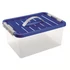 Kép 1/2 - Clipbox Tároló doboz 14L 40x29x18cm fogantyúval, Clippes tetővel 1634
