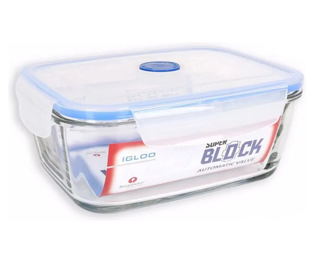 IGLOO Superblock R20  üveg ételtároló 1,5L 20x15,4x8,6cm 14070126