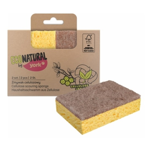 Mosogató szivacs cellulóz 2db/cs 11x7x2,5 cm ECO NATURAL 3554